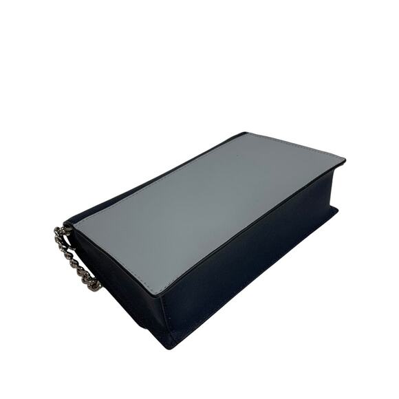 Kate Spade Cameron Converitble Crossbody Navy Blue Gray Saffiano Leather - Picture 8 of 11